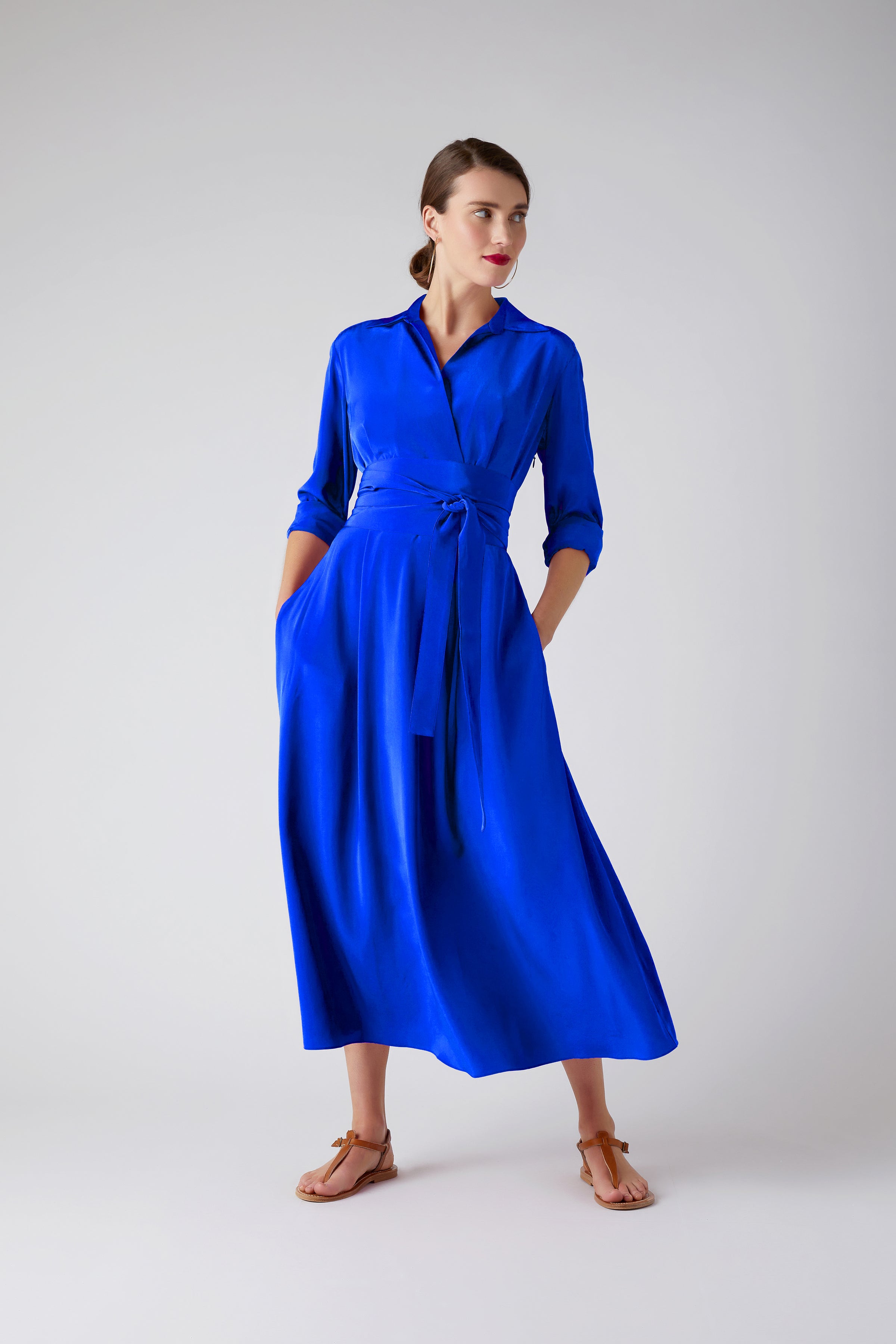 Midi Dresses | Fitted Midi Shirt Dresses | Jasper Conran London