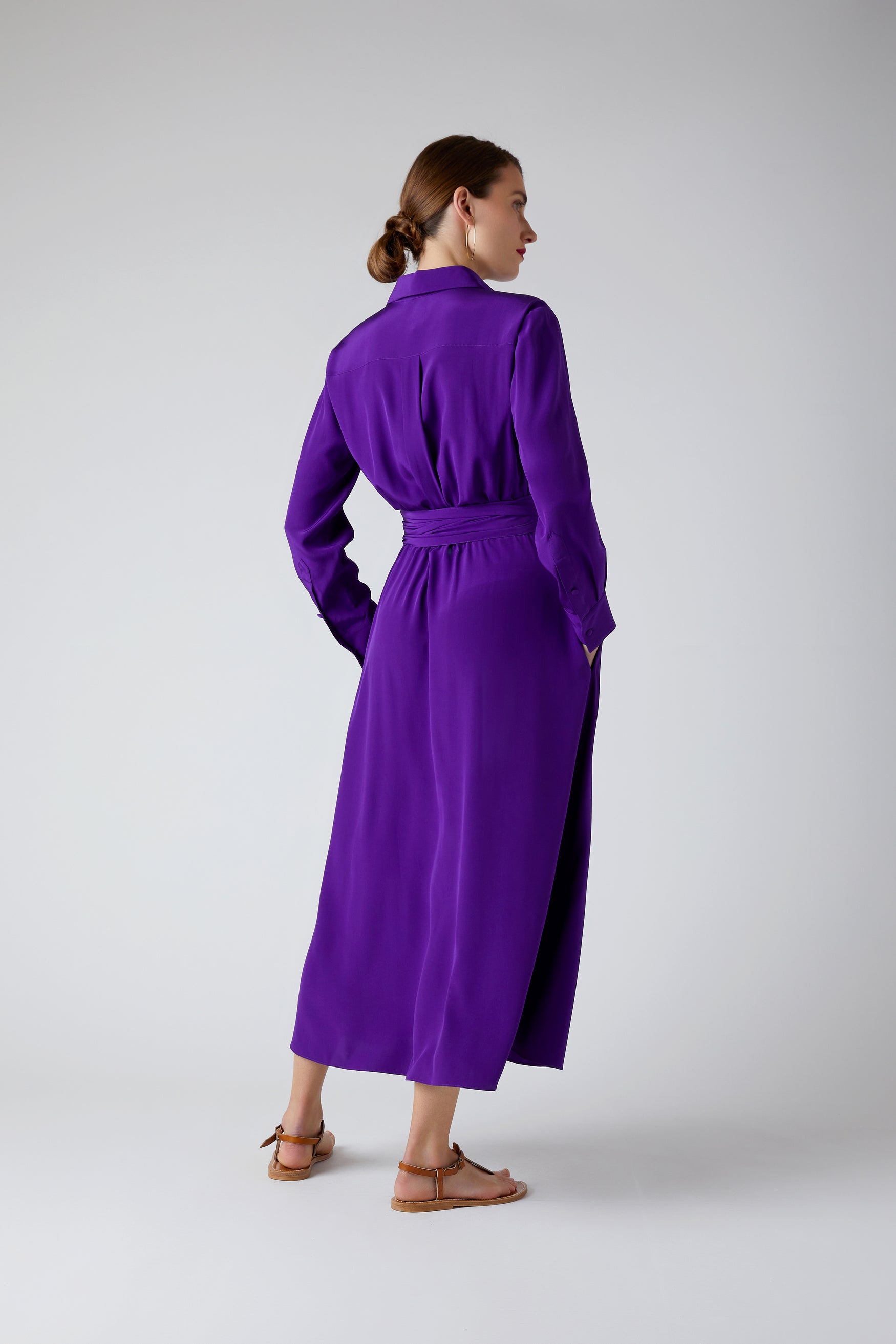 Celia Silk Full Skirt Wrap Dress – Jasper Conran London